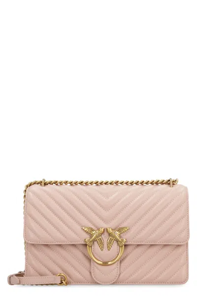 Pinko Classic Love Bag One Leather Bag In Q Cipria