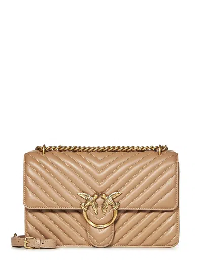 Pinko Classic Love Bag One Shoulder Bag In Brown