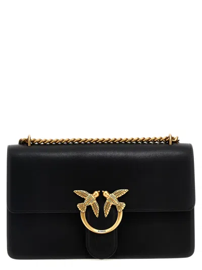 Pinko Classic Love Bag One Simply Crossbody Bag In Black