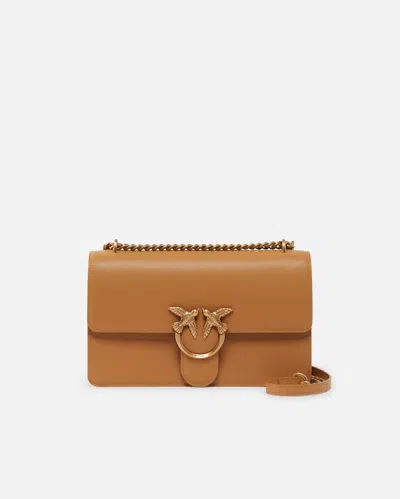 Pinko Classic Love Bag One Simply In Nougat-or Antique