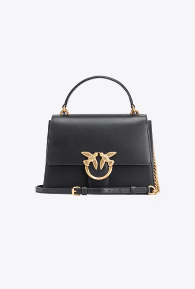 Pinko Classic Love Bag One Top Handle Light Simply In Black-antique Gold