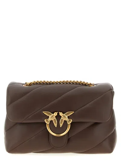 Pinko Classic Love Bag Puff Crossbody Bag In Brown