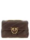 Pinko Big Love Bag Puff Maxi Quilt Crossbody Bag In Brown