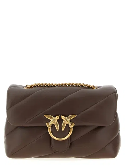 Pinko Classic Love Bag Puff Crossbody Bags Brown