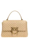 Pinko Classic Love Bag Puff Hand Bags Beige In Nude