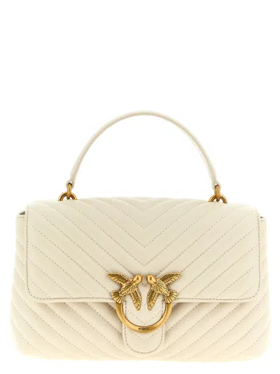 PINKO CLASSIC LOVE BAG PUFF HAND BAGS BEIGE