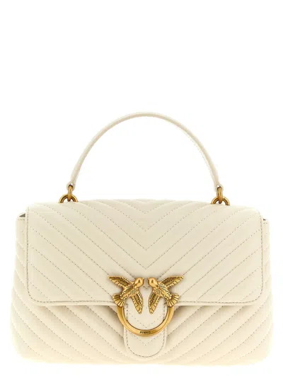 Pinko Classic Love Bag Puff Handbag In Neutral