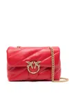 Pinko Baby Love Leather Bag In Red