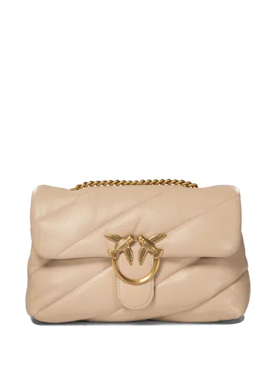 Pinko Classic Love Bag Puff Maxi Quilt In Neutral