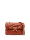 Pinko Classic Love Bag Puff Maxi Quilt Shoulder Bag In Brown