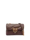 Pinko Borsa A Tracolla Media Love Bag Puff Marrone In Brown