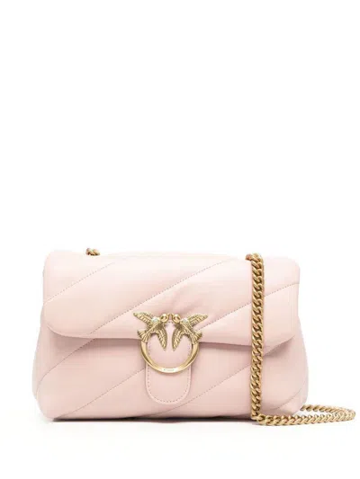 Pinko Classic Love Bag Puff Maxi Quilt In Cipria-antique Gold