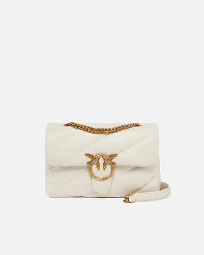 Pinko Classic Love Bag Puff Maxi Quilt In White