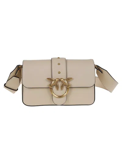 Pinko Classic Love Bag Slouchy Shoulder Bag In Neutrals