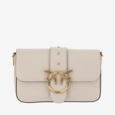 Pinko Classic Love Bag Slouchy Shoulder Bag In Neutral