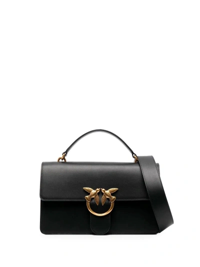 Pinko Classic `love Light Simply` Handbag In Black  