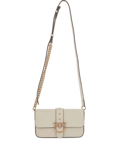 Pinko Classic Love Mini Crossbody Bag In White