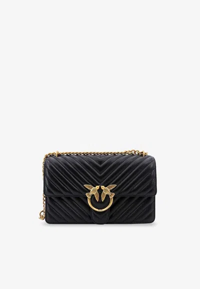Pinko Classic Love One Classic Shoulder Bag In Black