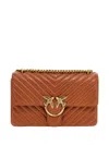 Pinko Classic Love One Crossbody Bag In Brown