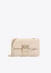 Pinko Classic Love One Crossbody Bag In Cream