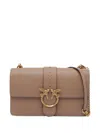 Pinko Classic Love One Flap Shoulder Bag In Neutral
