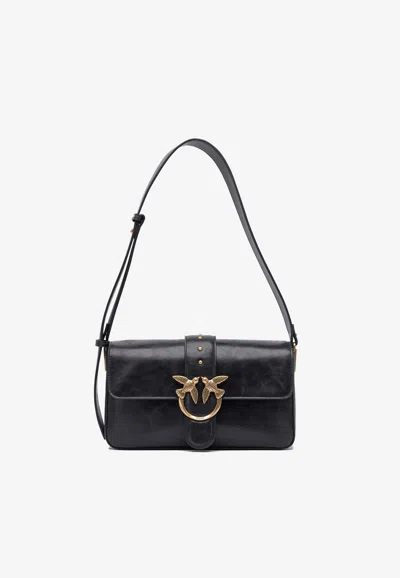 Pinko Classic Love One Shoulder Bag In Black