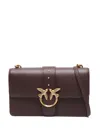 Pinko Classic Love One Simply Shoulder Bag In Purple