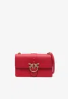 Pinko Classic Love One Simply Shoulder Bag In Red