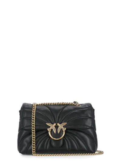 Pinko Love Puff Classic Crossbody Bags In Black