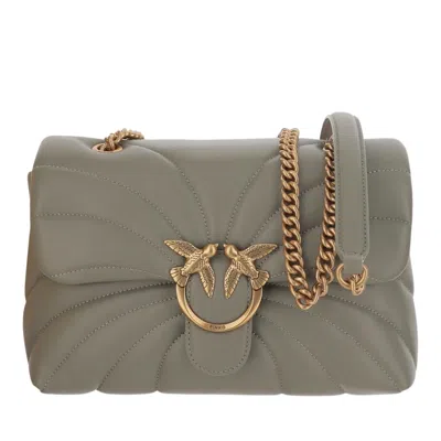 Pinko Classic Love Puff Butterfly Bag In Green