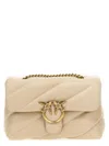 Pinko Classic Love Puff Crossbody Bags Beige In Neutral