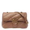 Pinko Classic Love Puff Maxi Quilt Bag In Sand