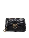 Pinko Classic Love Puff Shoulder Bag In Dorado