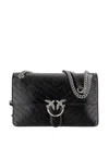Pinko Classic Love Quilted Shoulder Bag In Black
