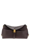 Pinko Classic Saddle Baguette Medium Shoulder Bag In Burgundy