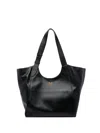 Pinko Logo-detail Leather Shoulder Bag In Black