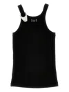 Pinko Fitted Black T-shirt With Unique Shoulder Detail In Black