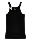 Pinko Fitted Black T-shirt With Unique Shoulder Detail
