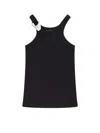 Pinko Fitted Black T-shirt With Unique Shoulder Detail