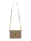 Pinko Love Click Classic Bag In Beige