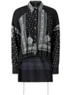 Pinko Bandana Print Button-down Shirt With Adjustable Hem