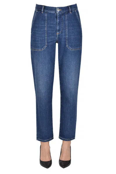 Pinko Cloe Chino Jeans In Blue