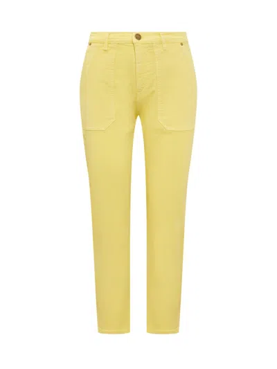 Pinko Cloe Chino Jeans In Yellow