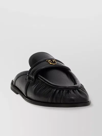 Pinko Clogs Flat Sole Gold-tone Hardware