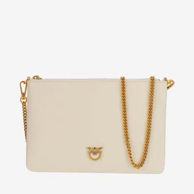 Pinko Clutch Classic Flat In White