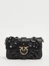 Pinko Baby Love Slouchy Small Shoulder Bag In Black