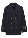 Pinko Canederli Coat In Blue