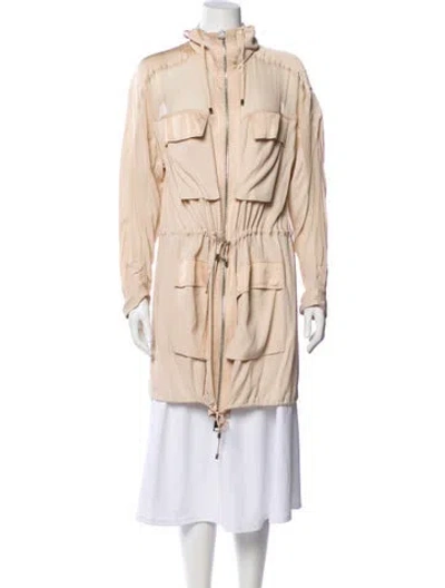 Pre-owned Pinko Coat In Neutral