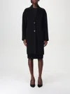 Pinko Coat  Woman Color Black In Schwarz