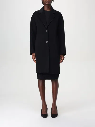 Pinko Coat  Woman Color Black In Schwarz